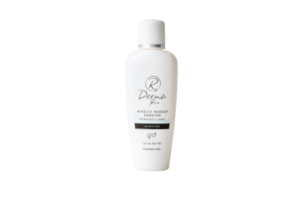 White bottle of R3 Derma Pro Miracle Makeup Remover.